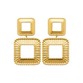 Coque de Nacre Boucles d'oreilles pendantes acier doré 3134109
