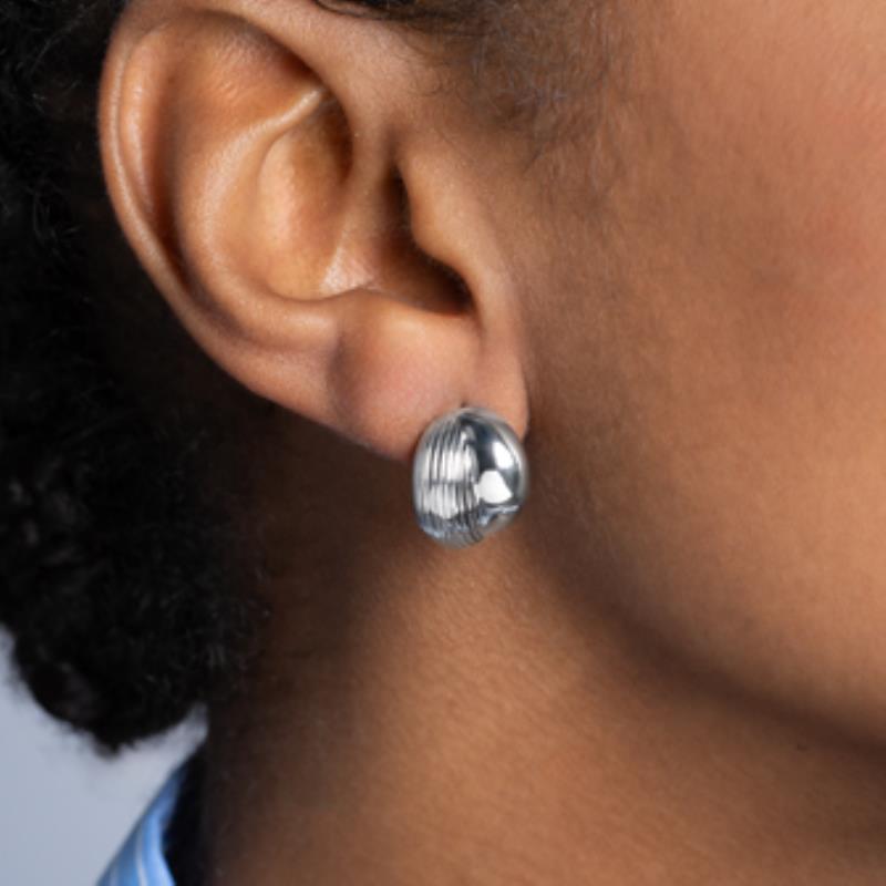 Coque de Nacre Puces d'oreilles argent 73052400