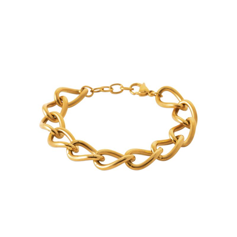 Coque de Nacre Bracelet acier doré 312205