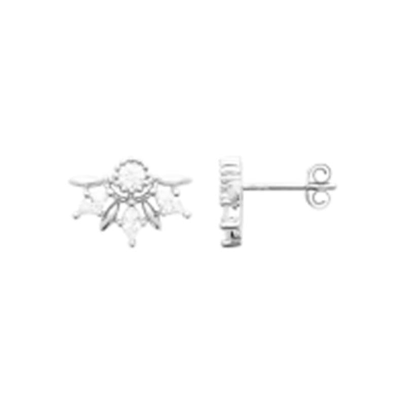 Coque de Nacre Puces d'oreilles argent 13048410