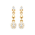Coque de Nacre Boucles d'oreilles plaqué or 23081710