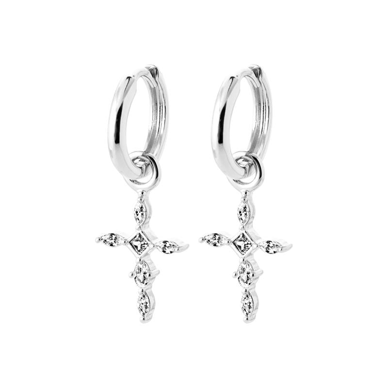 Coque de Nacre Créoles argent 1684510