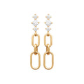 Coque de Nacre Boucles d'oreilles pendantes plaqué or 23060010