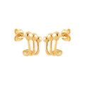 Coque de Nacre Puces d'oreilles plaqué or 23059300