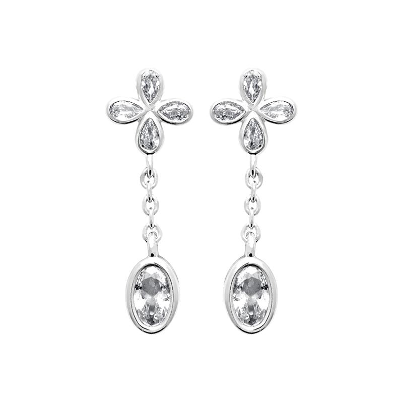 Coque de Nacre Boucles d'oreilles pendantes argent 13088610