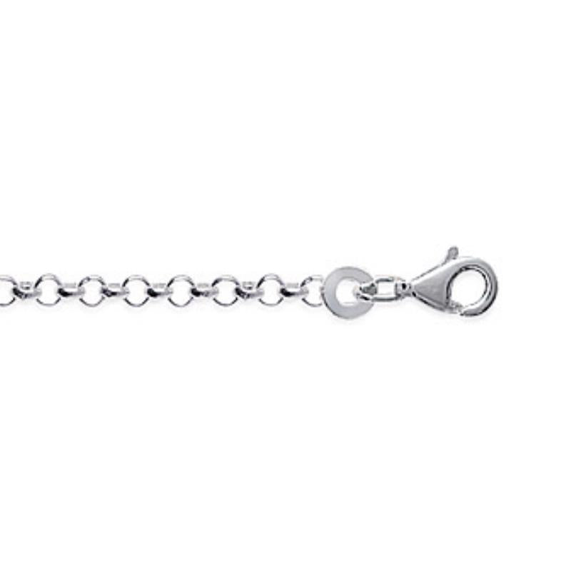 Coque de Nacre Chaîne maille jaseron argent 756020