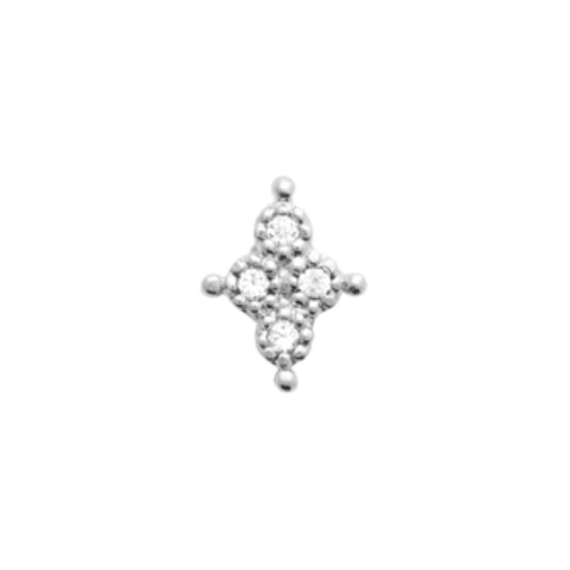 Coque de Nacre Boucle d'oreille à l'unité argent 13002110U