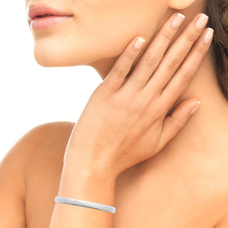 Coque de Nacre Bracelet jonc argent 722235