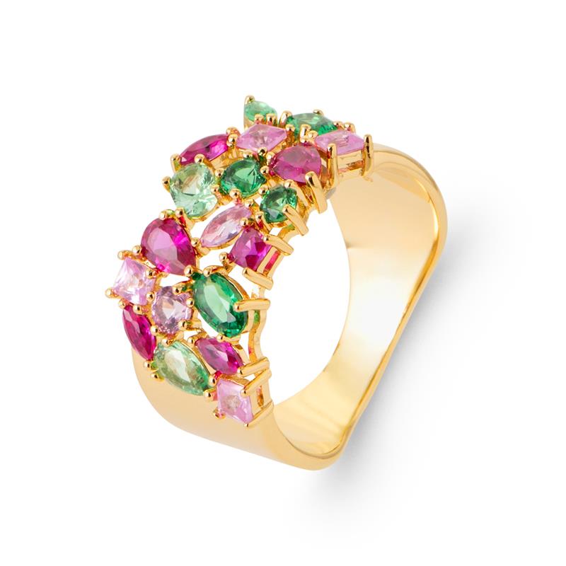 Coque de Nacre Bague plaqué or 20021905