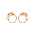 Coque de Nacre Puces d'oreilles plaqué or 23036200