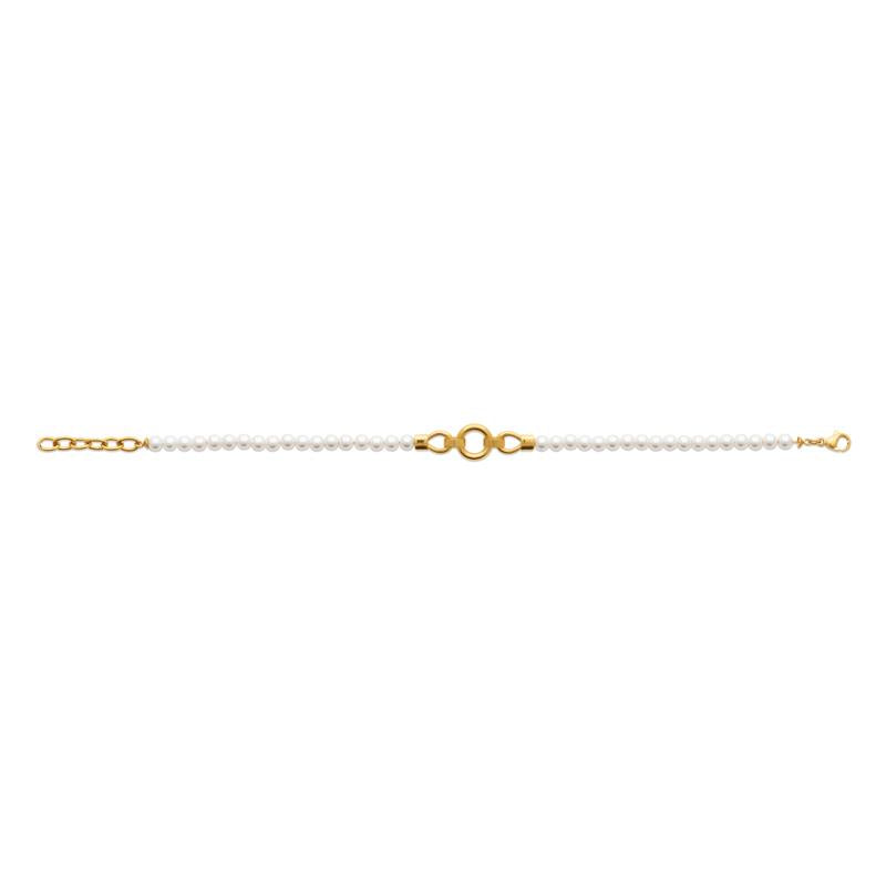 Coque de Nacre Bracelet acier doré 312376