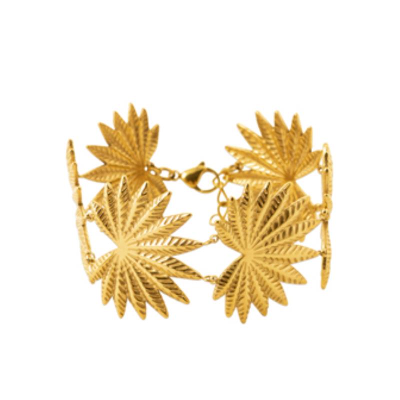 Coque de Nacre Bracelet acier doré 312379