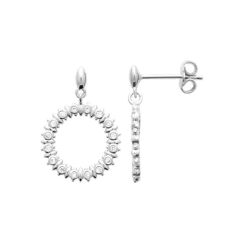 Coque de Nacre Boucles d'oreilles pendantes argent 13072310