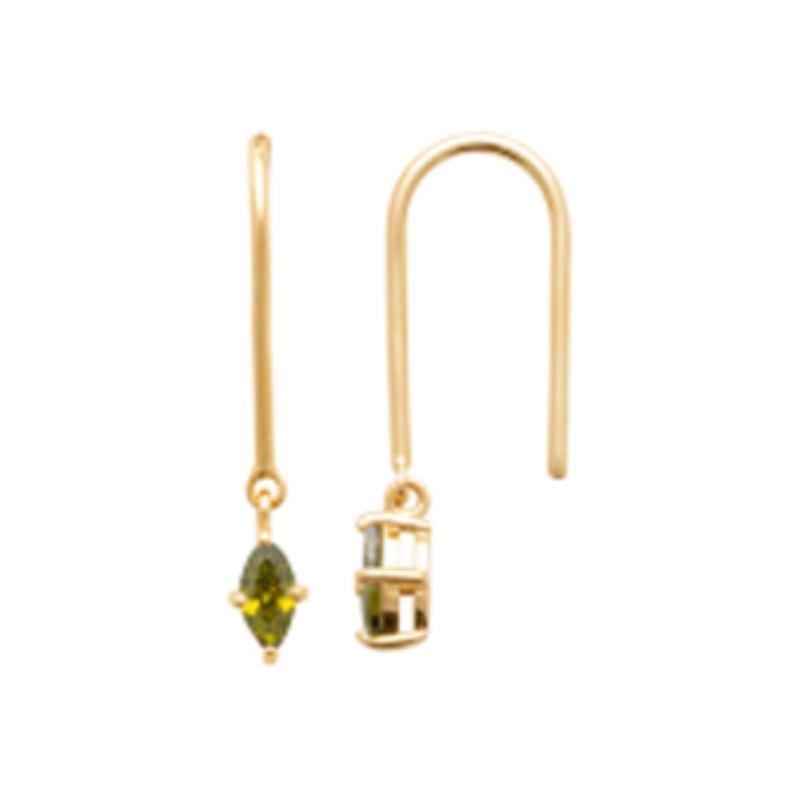 Coque de Nacre Boucles d'oreilles pendantes plaqué or 23034350
