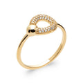 Coque de Nacre Bague plaqué or 2293810