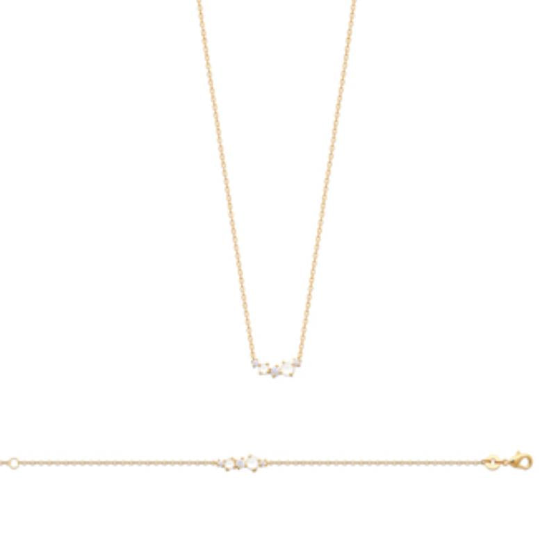 Coque de Nacre Collier plaqué or 973565