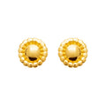Coque de Nacre Puces d'oreilles plaqué or 23073800