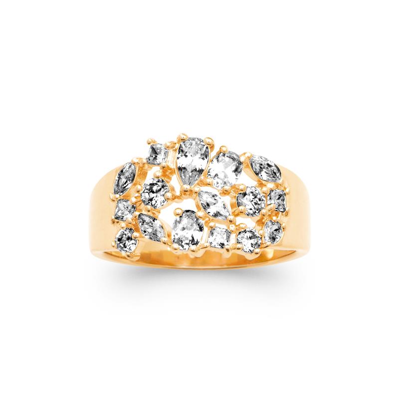 Coque de Nacre Bague plaqué or 20017810