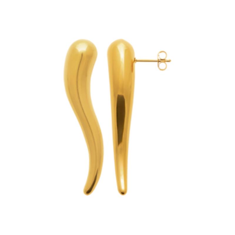 Coque de Nacre Boucles d'oreilles acier doré 3117709