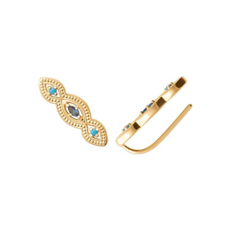 Coque de Nacre Boucles d'oreilles plaqué or 23083930