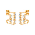 Coque de Nacre Boucles d'oreilles pendantes plaqué or 23058410