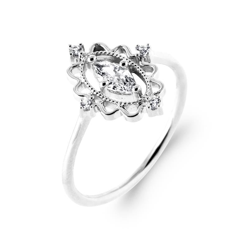 Coque de Nacre Bague argent 10021110