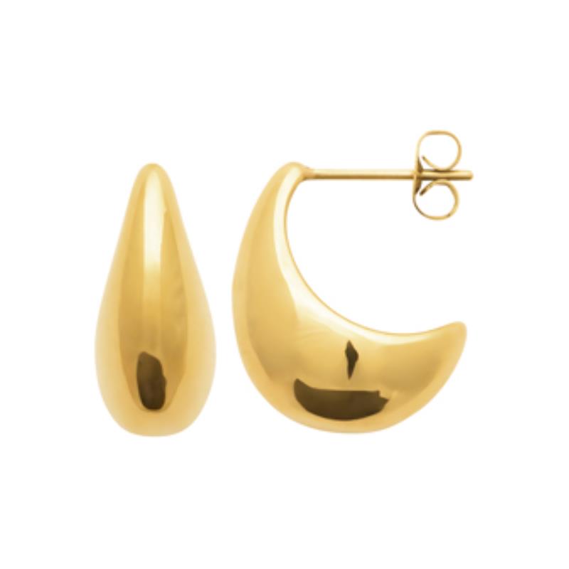 Coque de Nacre Boucles d'oreilles acier doré 3117209