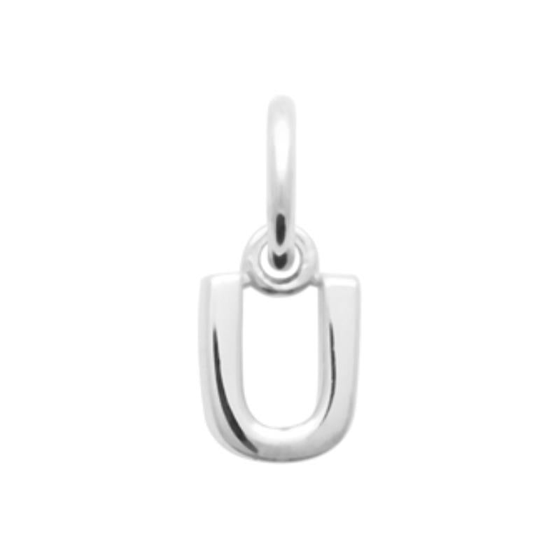 Coque de Nacre Pendentif initiale argent 7775621