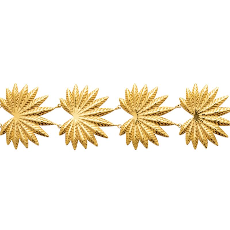 Coque de Nacre Bracelet acier doré 312379