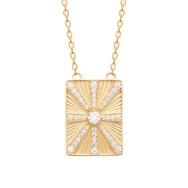 Coque de Nacre Collier plaqué or 974282