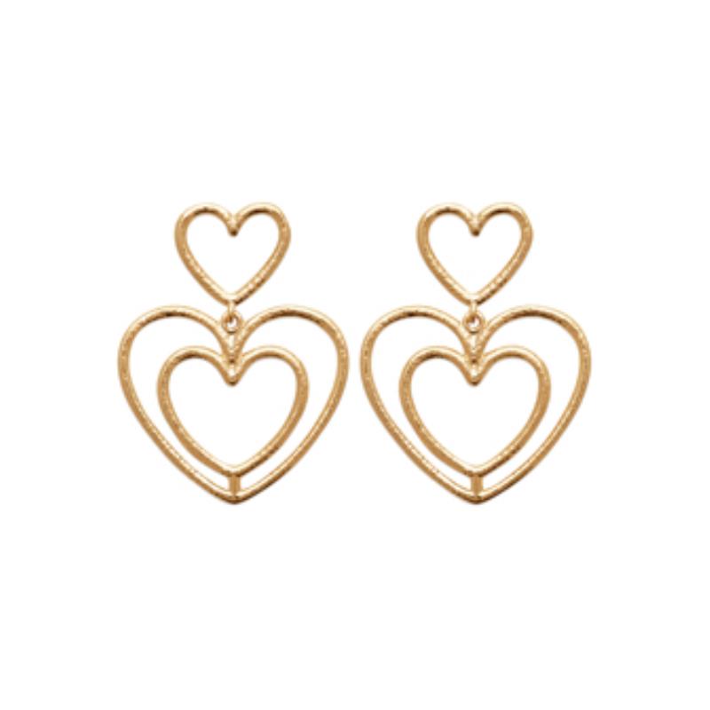 Coque de Nacre Boucles d'oreilles pendantes plaqué or 23005800