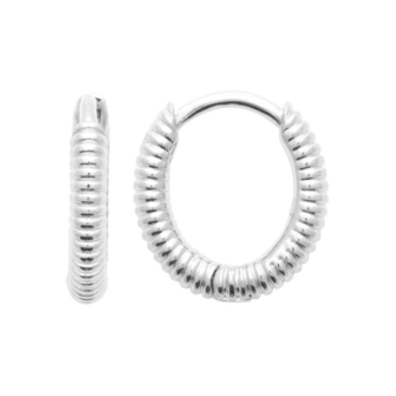 Coque de Nacre Créoles argent 7670200
