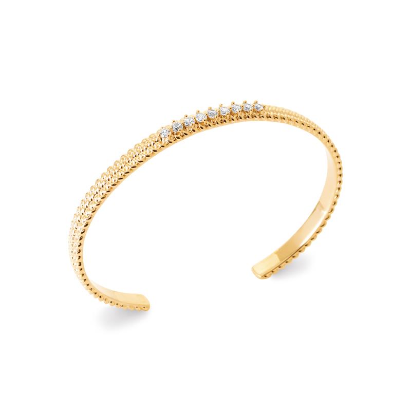 Coque de Nacre Bracelet jonc plaqué or 974331