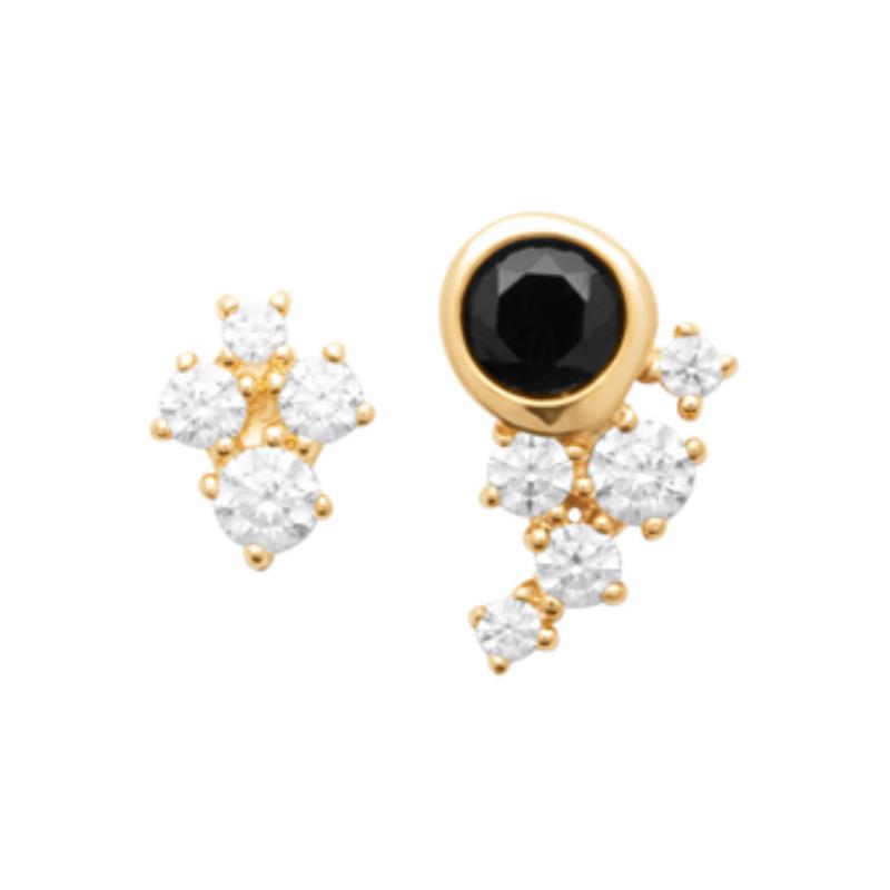 Coque de Nacre Puces d'oreilles plaqué or 23056307