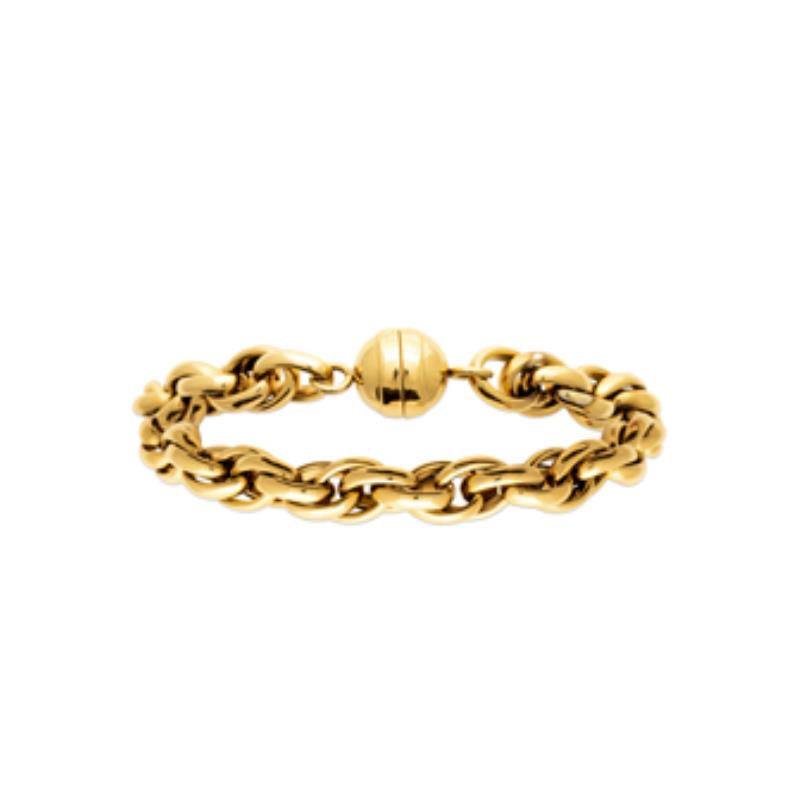 Coque de Nacre Bracelet acier doré 312291