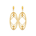 Coque de Nacre Boucles d'oreilles pendantes acier doré 3135909