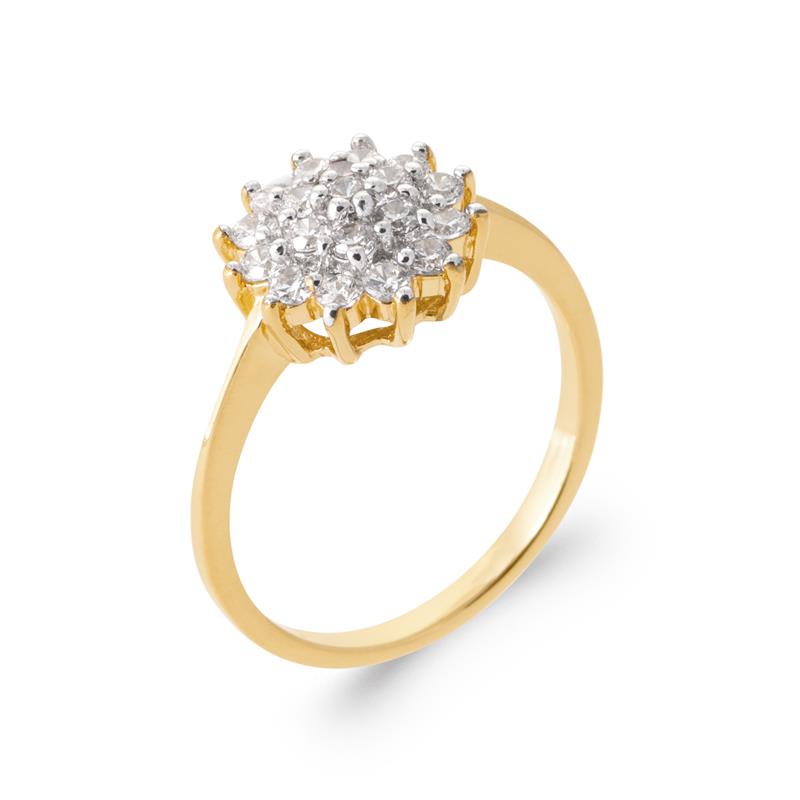 Coque de Nacre Bague plaqué or 2020011
