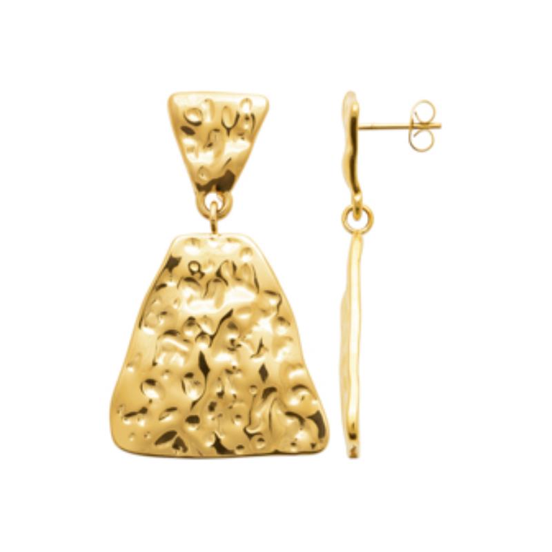 Coque de Nacre Boucles d'oreilles acier doré 3115209