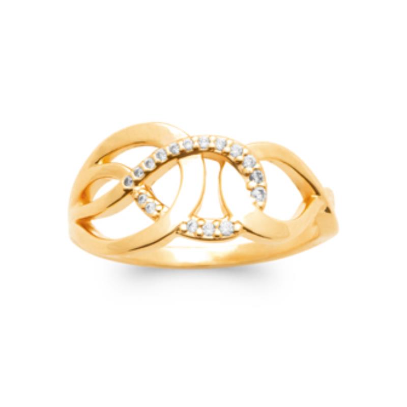 Coque de Nacre Bague plaqué or 2992310