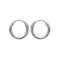 Coque de Nacre Créoles argent 10210