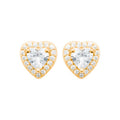 Coque de Nacre Puces d'oreilles plaqué or 23046410