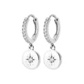 Coque de Nacre Créoles argent 1643510