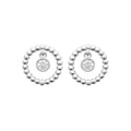 Coque de Nacre Puces d'oreilles argent 13070910