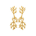 Coque de Nacre Boucles d'oreilles pendantes acier doré 3125309