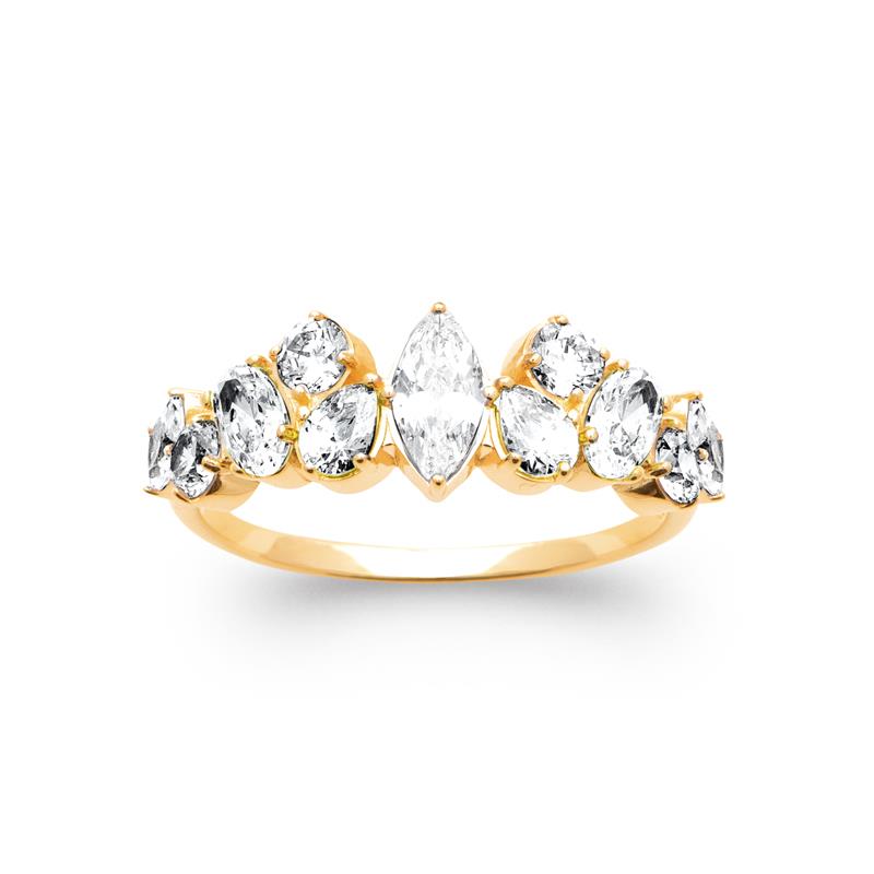 Coque de Nacre Bague plaqué or 20018310