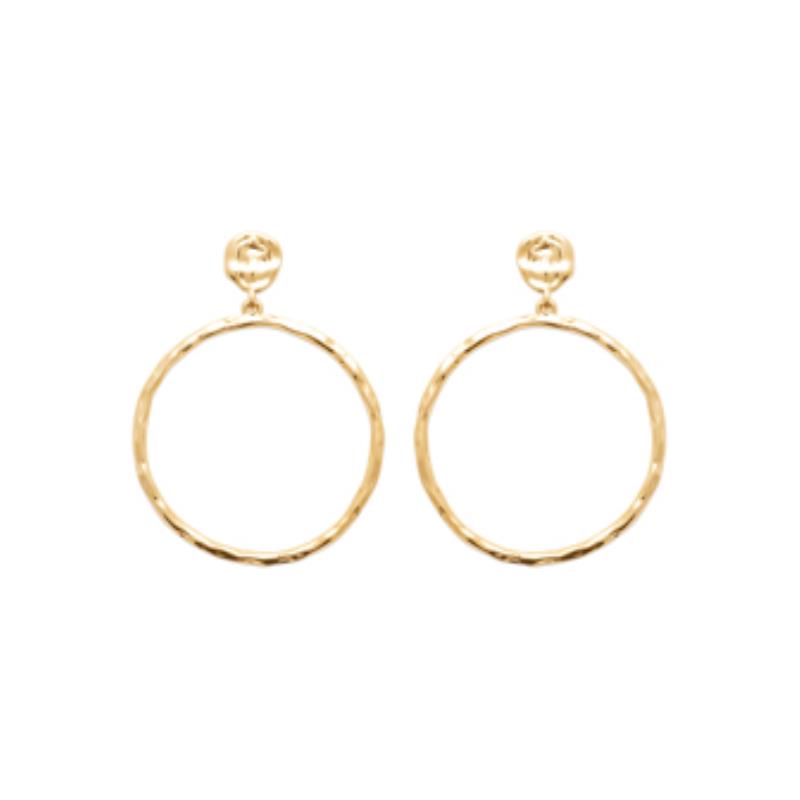 Coque de Nacre Boucles d'oreilles pendantes plaqué or 23035800