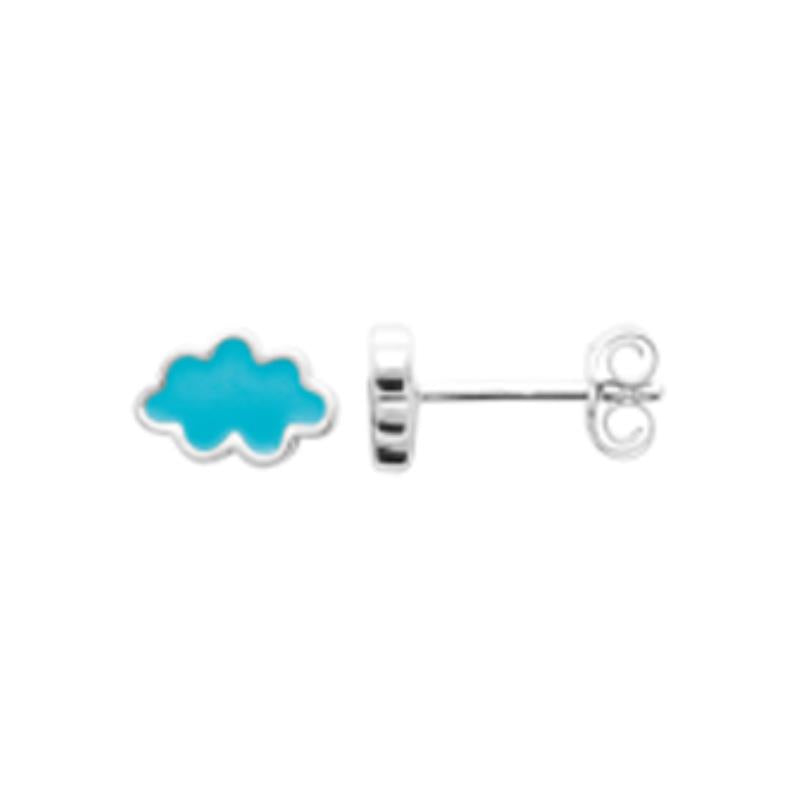 Coque de Nacre Puces d'oreilles argent 73041000