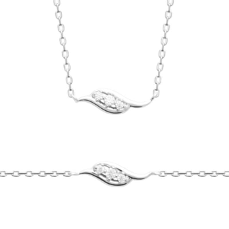 Coque de Nacre Collier argent 874103