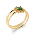 Coque de Nacre Bague solitaire plaqué or 2950650