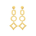 Coque de Nacre Boucles d'oreilles pendantes acier doré 3131809